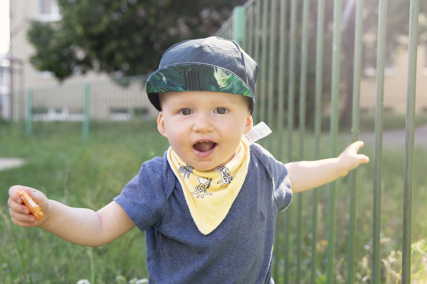 Cyklistická čepička JML Liquid Green BABY - Jerseys Made with Love