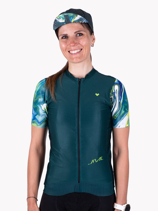 Cyklistický dres JML Liquid Jersey Green (Unisex) - Jerseys Made with Love
