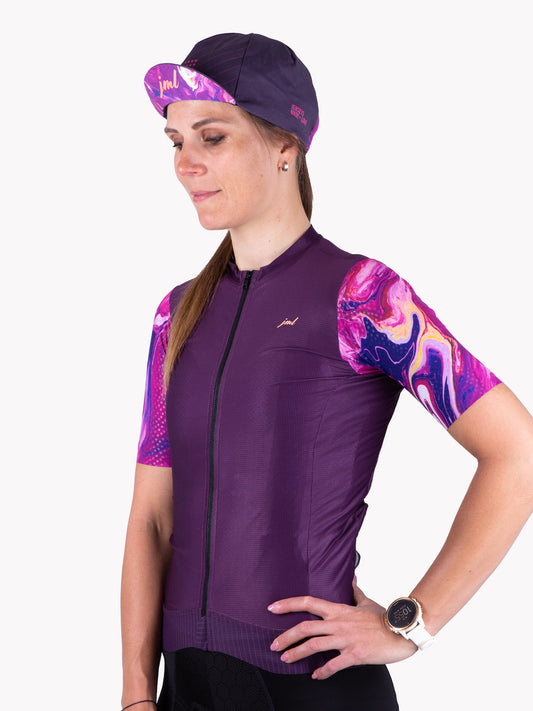 Dámský cyklistický dres JML Liquid Violet - Jerseys Made with Love