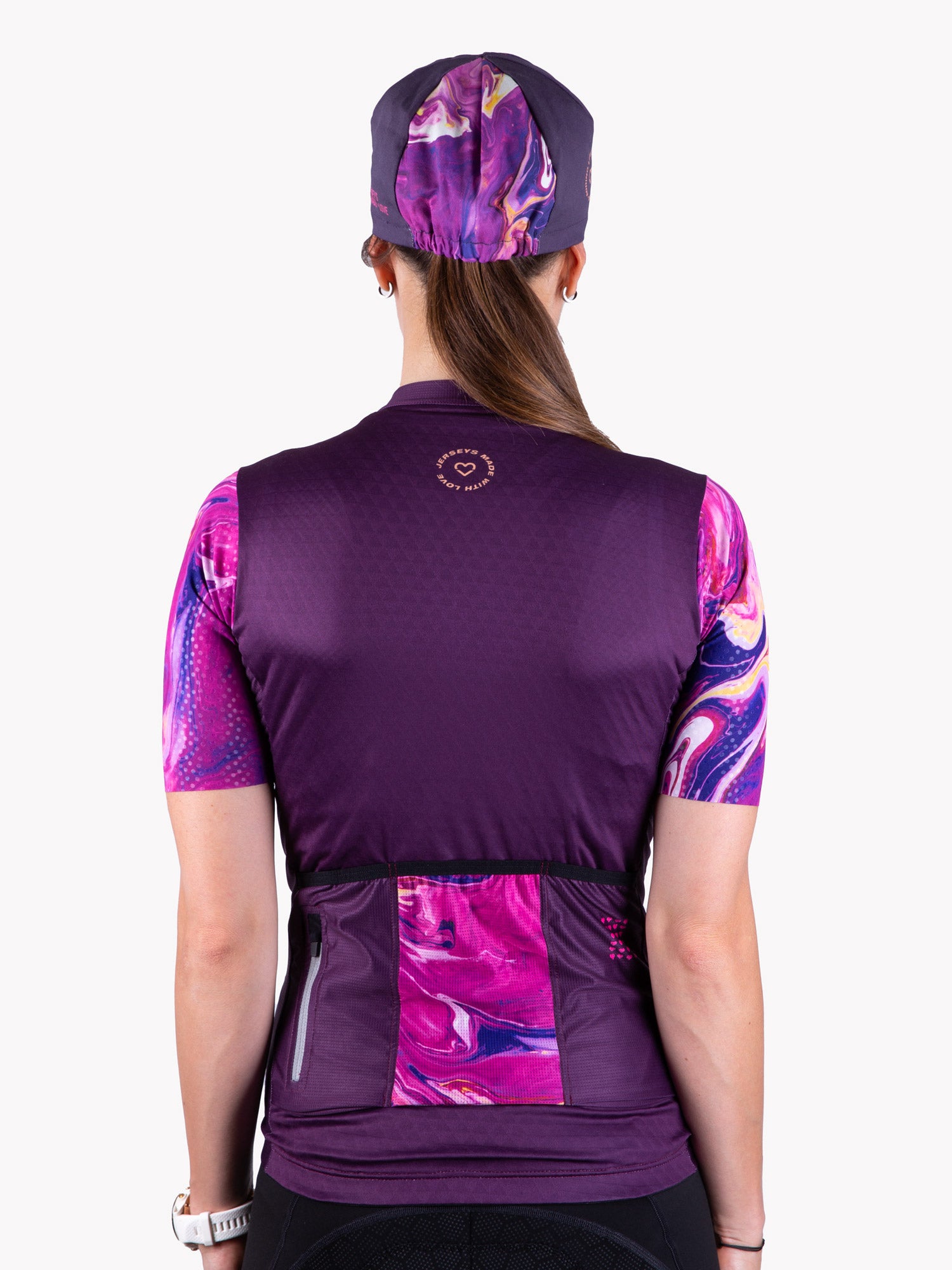Dámský cyklistický dres JML Liquid Violet - Jerseys Made with Love