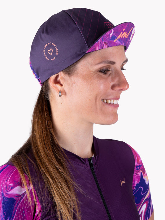 Cyklistická čepička JML Liquid Violet - Jerseys Made with Love