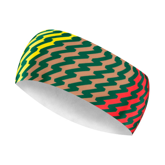 Sportovní čelenka JML Pattern Headband Green - Jerseys Made with Love